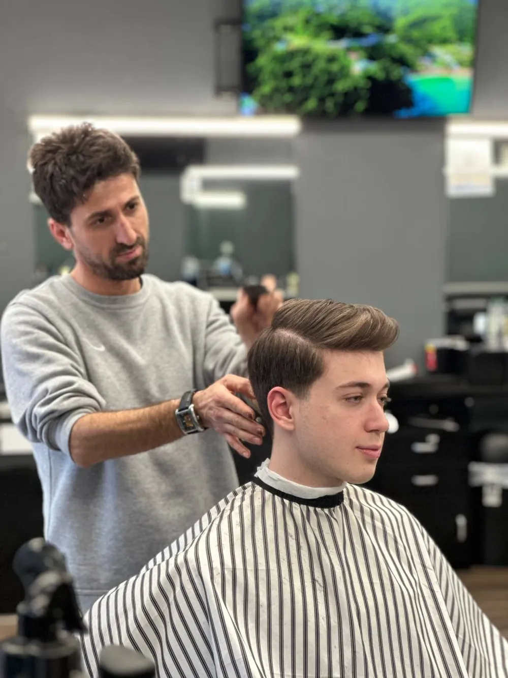 Classic Side‑Part with Low Taper