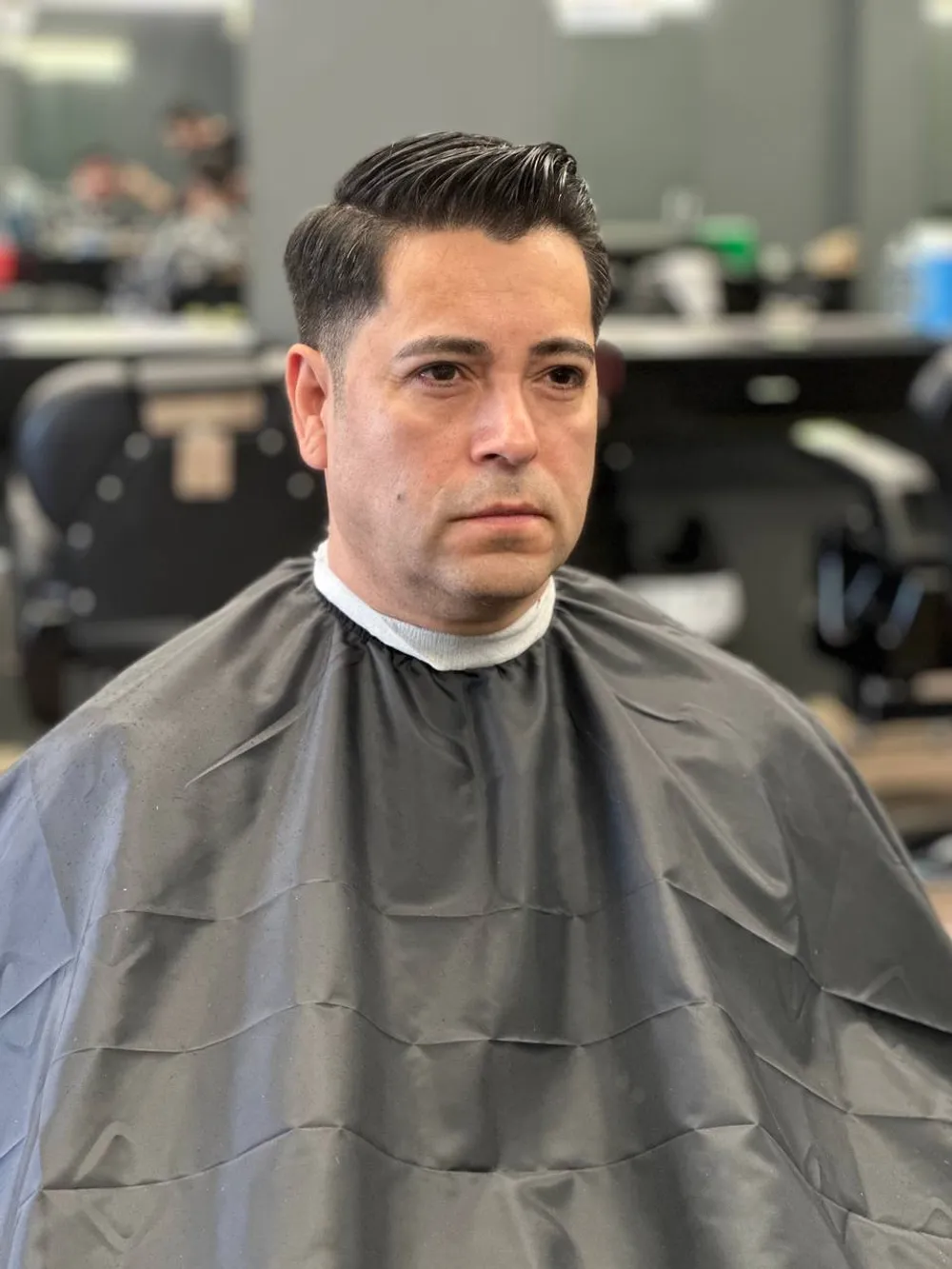 Slicked‑Back Taper Fade